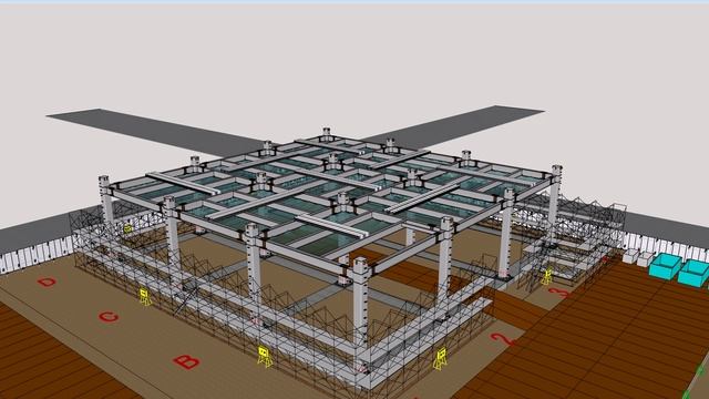 【ユーザー様作品投稿】SketchUp鉄骨建て方3Ｄステップ図 смотреть онлайн
