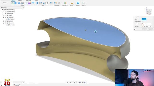 How to Thicken Surface Models in Fusion 360 смотреть онлайн