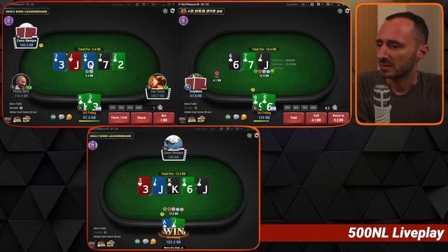 Accidentally Heads-Up $500NL Liveplay смотреть онлайн