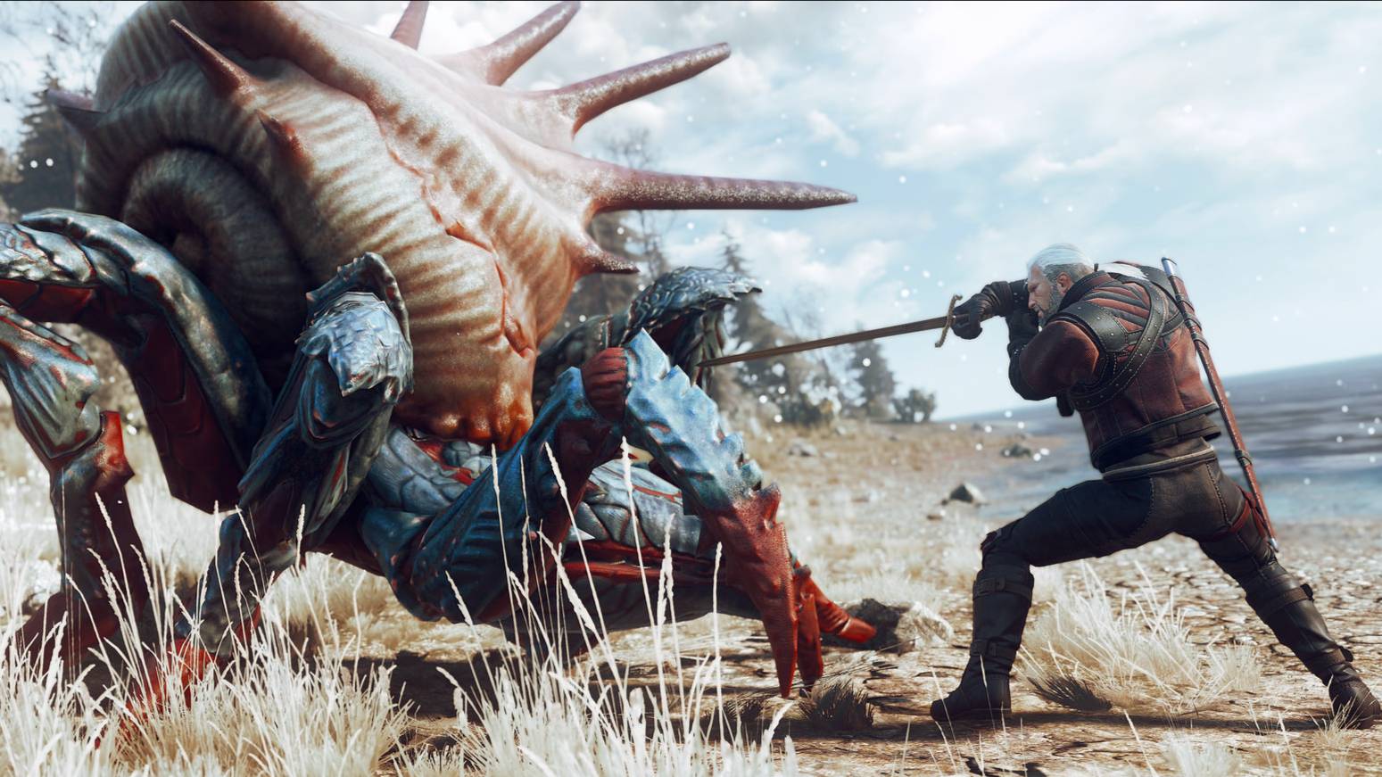 Ведьмак 3: Дикая Охота Встреча с пауком Панцирный главоглаз смотреть онлайн