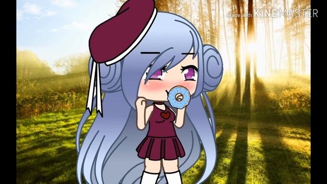 Персонаж и пончик 🍩 (я старалась) ❤️