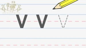 Write the letter V | Alphabet Writing lesson for children | The Singing Walrus