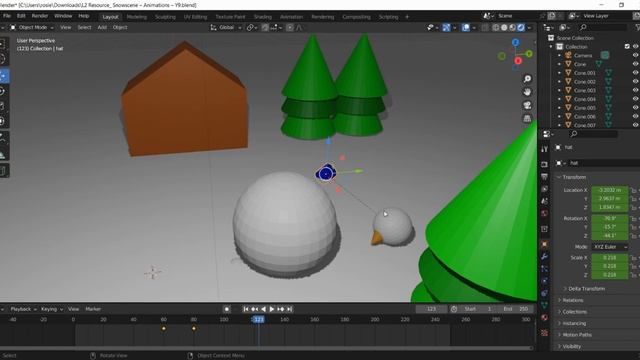 Blender tutorial 4 further animation parenting смотреть онлайн