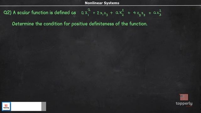 Solved Examples - I _ Krasovskii's Theorem & Sign Definiteness _ Nonlinear Control Systems смотреть онлайн