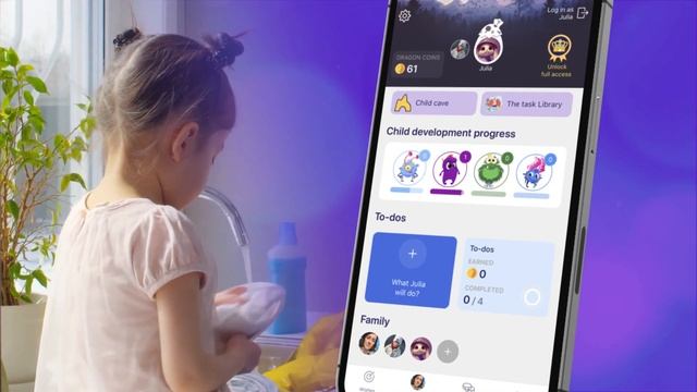 Dragon Family: Learn & Play for Kids! #mobileapp смотреть онлайн