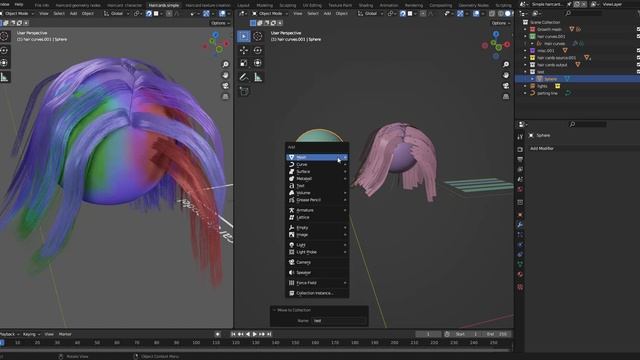 Geometry nodes hair card setup for Blender смотреть онлайн
