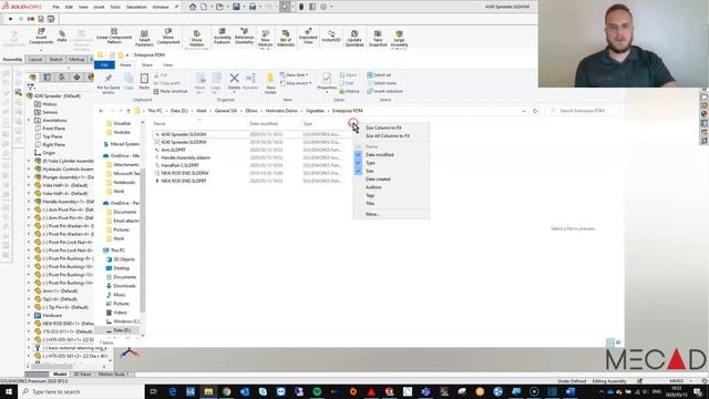 SOLIDWORKS “last save with” information смотреть онлайн