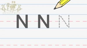 Write the letter N | Alphabet Writing lesson for children | The Singing Walrus