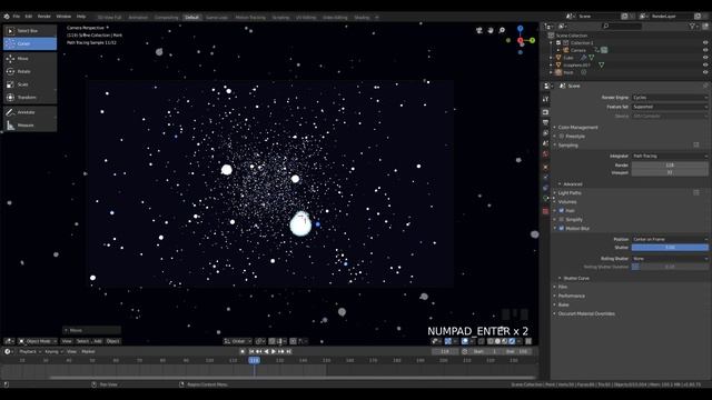 Falling Stars Wallpaper (Blender Tutorial) смотреть онлайн