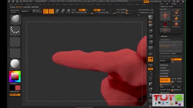 Pixologic Zbrush Tutorial - base mesh with DynaMesh (time-elapsed) смотреть онлайн