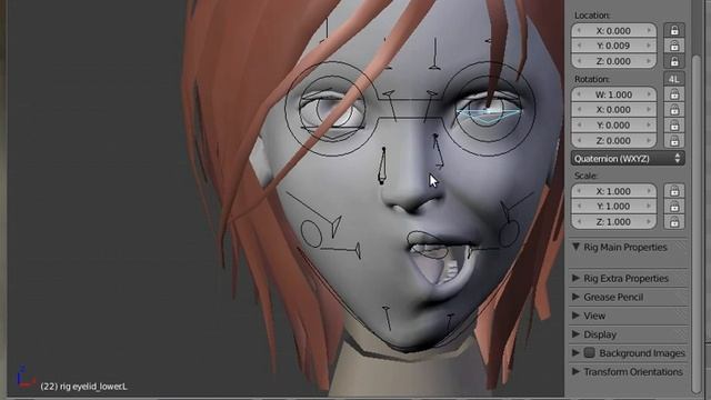 Durian Project: Sintel Face Rig Beta смотреть онлайн