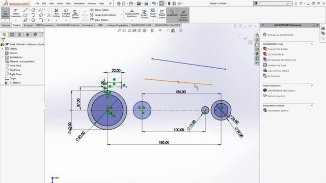 SolidWorks Chapter#7 Exercise#2 Sketch смотреть онлайн