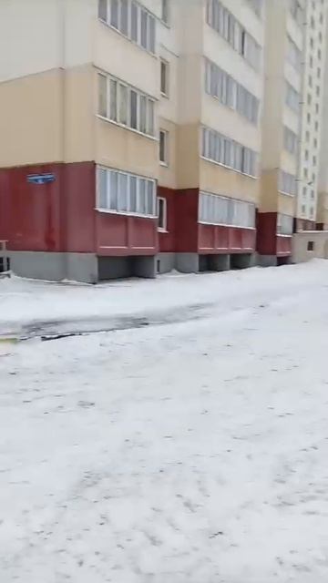 Барнаульская, 45: очистка придомовой территории спец. техникой (21.12.2023) смотреть онлайн