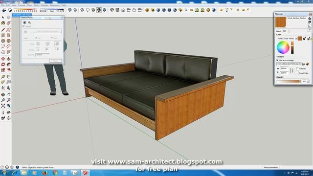 Sketchup Tip Turn Sofa Photo to 3D Model смотреть онлайн