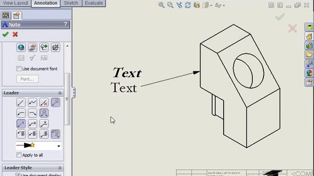 How to add Note Annotations in Solidworks Drawings смотреть онлайн