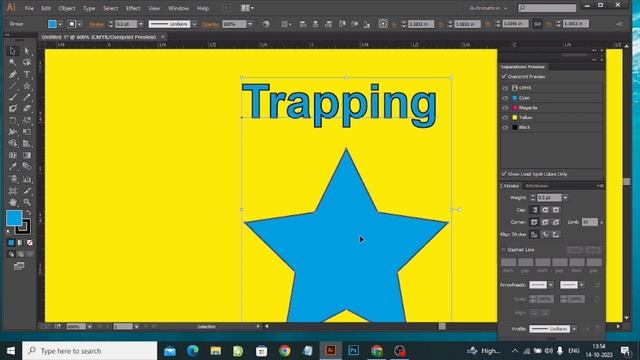 How to trapping in illustrator | What is the trapping in hindi | Prepress work смотреть онлайн