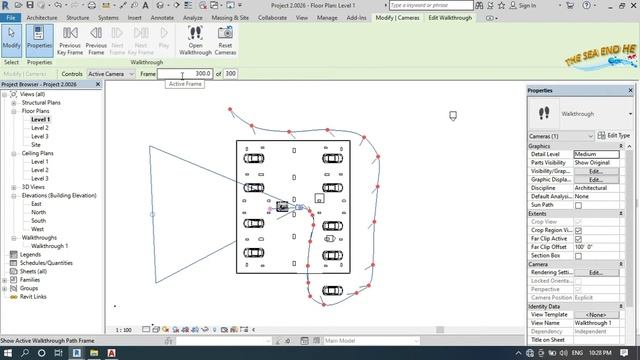 How to create walkthrough and export as a video in Architectural Revit смотреть онлайн