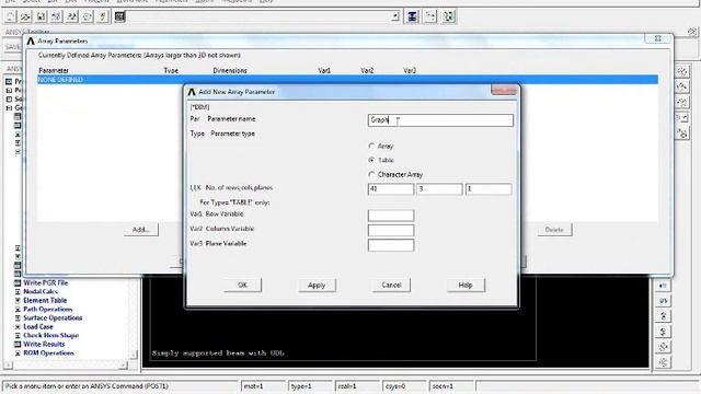 Analysis of simply supported beam subjected to UDL in ANSYS 12 APDL смотреть онлайн