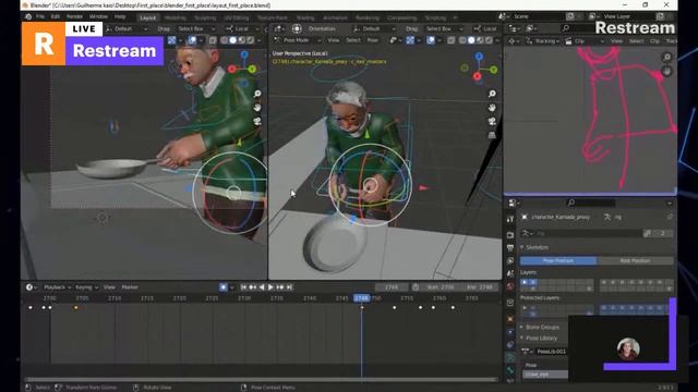 Planing and Blocking animation steps in blender 2.9 смотреть онлайн