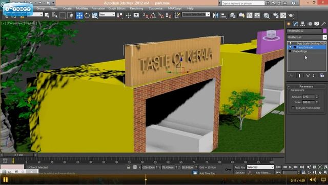 3ds max tutorial MALAYALAM SHAPE MERGE AND FACE EXCLUDE by GODWIN ASHOK смотреть онлайн