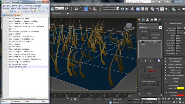 3ds max giriş 73 Hair and fur смотреть онлайн