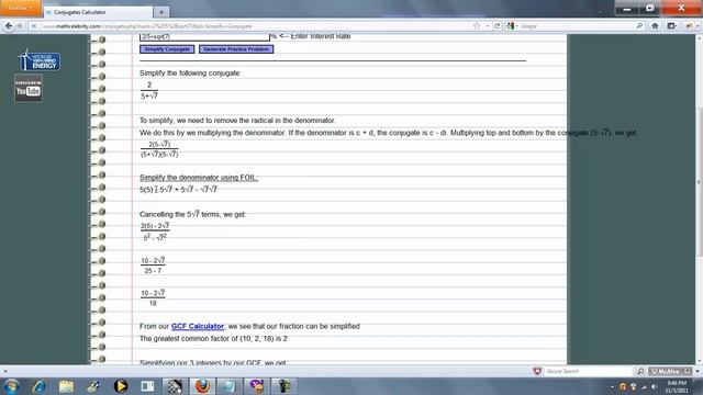 Conjugate Calculator смотреть онлайн