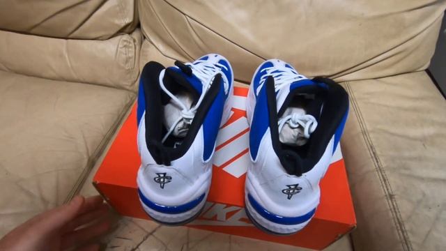 Nike Air Max Penny II 2 Atlantic Blue White 2015 Retro DS NIB смотреть онлайн