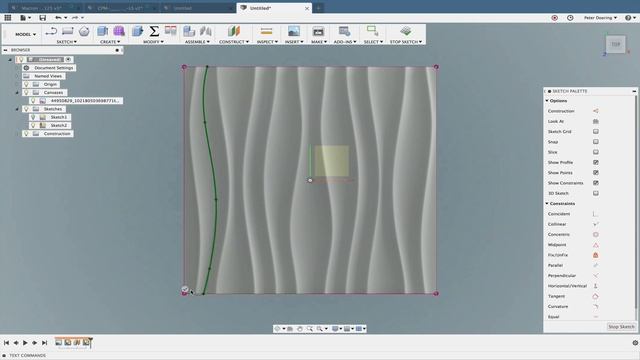 Fusion 360 - Wavy Panel смотреть онлайн
