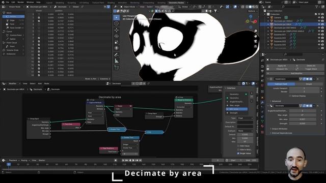 4 Procedural Decimate methods in Geometry nodes - Blender tutorial ENG смотреть онлайн