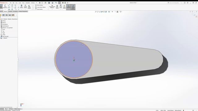 SolidWorks Part - Handle смотреть онлайн