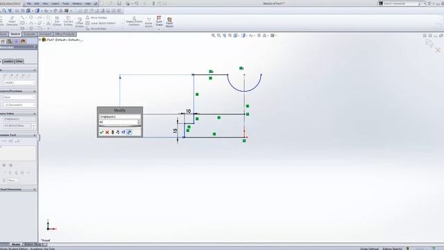 SOLIDWORKS - Concluding a 3D model from 2D drawing смотреть онлайн