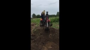 Подготовка участка к стройке Ландформер навесной экскаватор