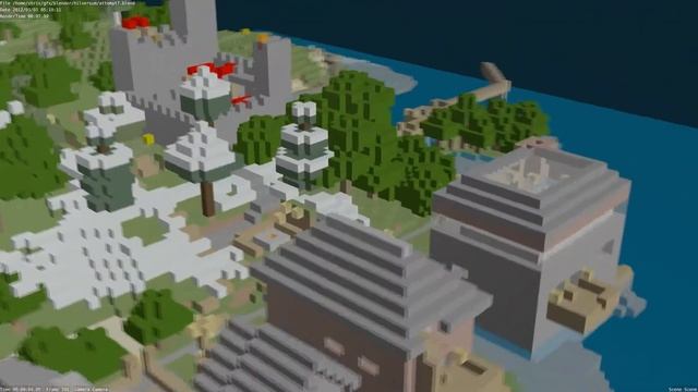 Minecraft / mcobj Blender HD Test render смотреть онлайн