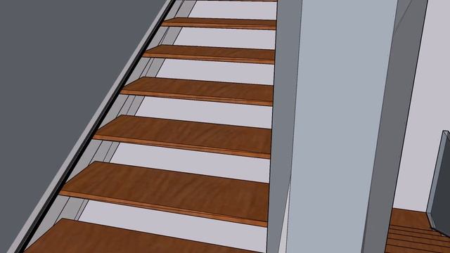 Wooden Stair Animation #sketchup смотреть онлайн