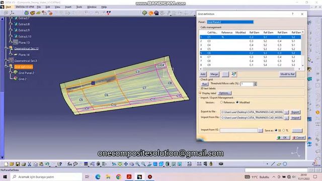 Catia V5 CPD Composite Design Grid Design смотреть онлайн