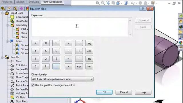 Adding Equation Goals in Flow Study of SolidWorks смотреть онлайн