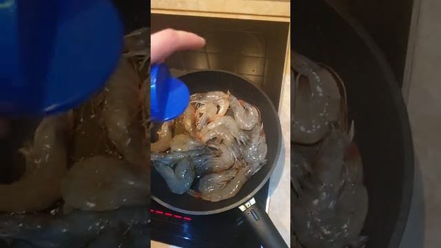 Жареные креветки рецепт
