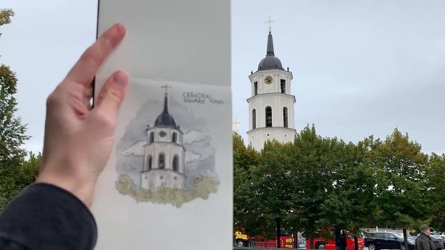 TRAVEL SKETCHING | Vilnius, Lithuania Pt. I