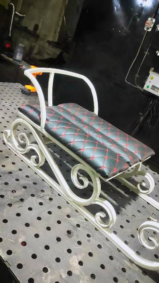 Покрасили санки ручной работы порошковой краской с TSL M4