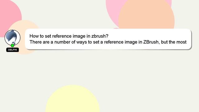 How to set reference image in zbrush? смотреть онлайн