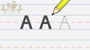 Write the letter A | Alphabet Writing lesson for children | The Singing Walrus