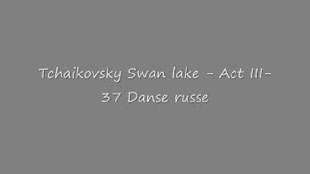 Tchaikovsky Swan Lake- Act III- Danse Russe