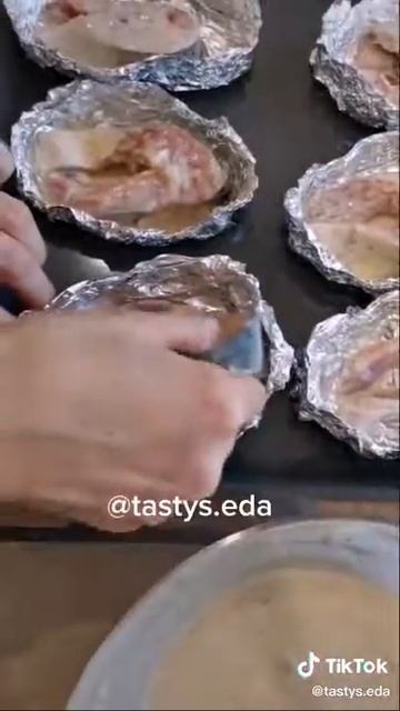 Красная рыба в соусе, запеченная фольге!