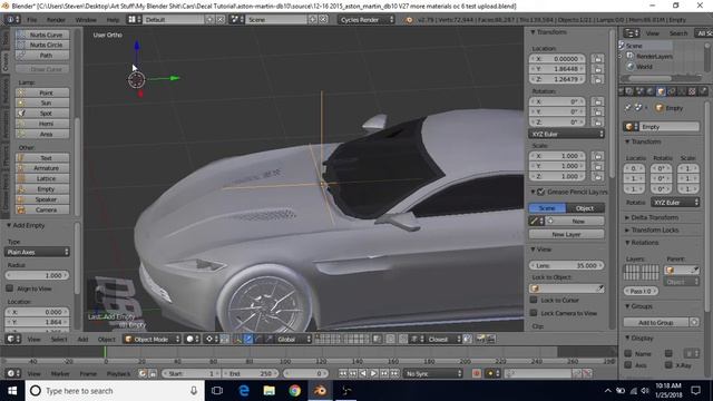 Blender Tutorial - Open the Hood of Your 3D Car Model смотреть онлайн