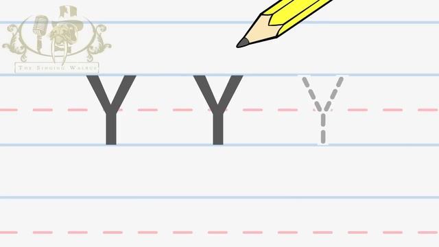 Write the letter Y | Alphabet Writing lesson for children | The Singing Walrus смотреть онлайн