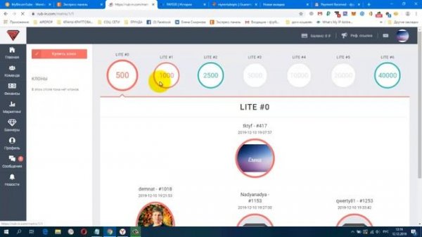 RUBIN Вывод средств с проекта РУБИН! Мои Результаты