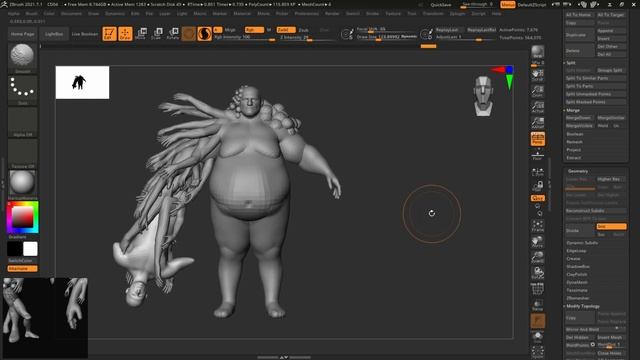 Zbrush Creature Sculpting / Free creature design course06 смотреть онлайн