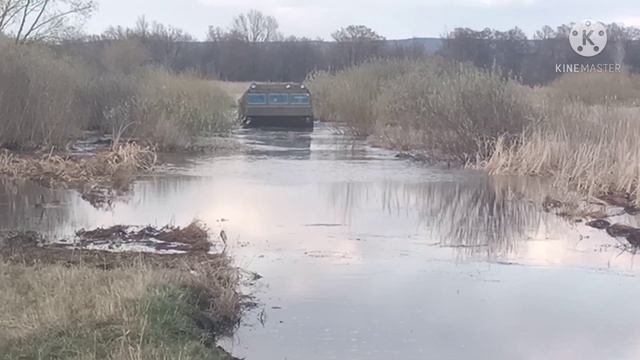 Вездеход ВИТЯЗЬ брод по реке