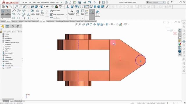 SolidWorks 2021 Tutorial for Beginners #65 | Solid Model 12 in SolidWorks-آموزش سالیدورکس смотреть онлайн