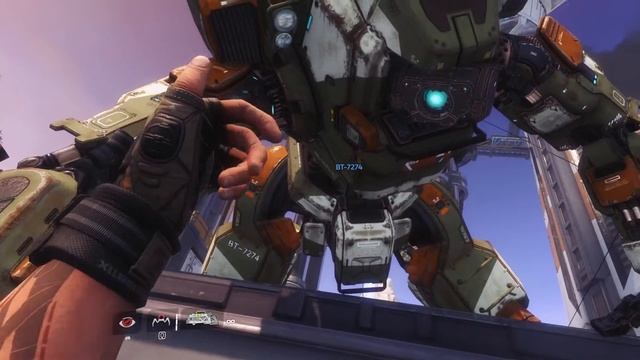 SLOW MOTION: [Titanfall 2] Titan BT-7274 catching pilot in midair. Breathtaking action scene. смотреть онлайн